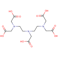 Pentetic acid formula graphical representation