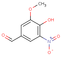 5-Nitrovanillin formula graphical representation