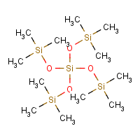 Tetrakis(trimethylsiloxy)silane formula graphical representation