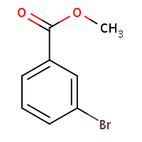 Methyl 3-bromobenzoate formula graphical representation