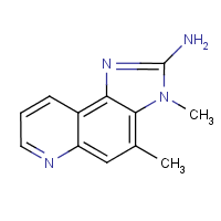 2-Amino-3,4-dimethylimidazo(4,5-f)quinoline formula graphical representation