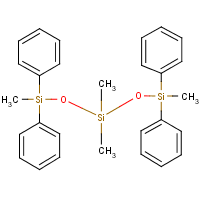 1,1,5,5-Tetraphenyl-1,3,3,5-tetramethyltrisiloxane formula graphical representation