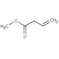 Methyl 3-butenoate formula graphical representation