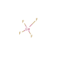 Ceric fluoride formula graphical representation