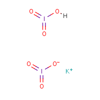 Potassium hydrogen diiodate formula graphical representation