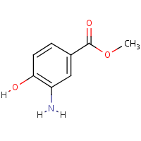 Methyl 4-amino-3-hydroxybenzoate formula graphical representation