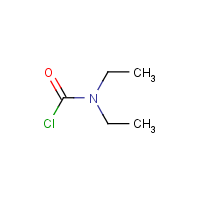 Diethylcarbamoyl chloride formula graphical representation