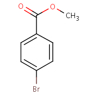 Methyl 4-bromobenzoate formula graphical representation