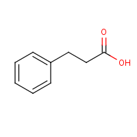 Hydrocinnamic acid formula graphical representation
