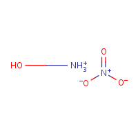Hydroxylamine nitrate formula graphical representation