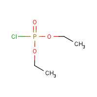 Diethyl chlorophosphate formula graphical representation