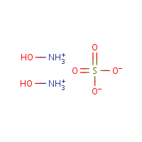 Hydroxylamine sulfate formula graphical representation