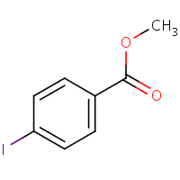 Methyl 4-iodobenzoate formula graphical representation