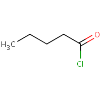 Valeryl chloride formula graphical representation