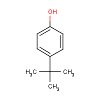 p-tert-Butylphenol formula graphical representation