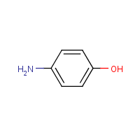 4-Aminophenol formula graphical representation