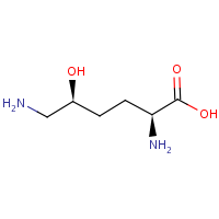 5-Hydroxylysine formula graphical representation