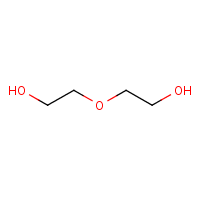 Diethylene glycol formula graphical representation