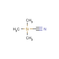 Trimethylsilyl cyanide formula graphical representation