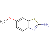 2-Amino-6-methoxybenzothiazole formula graphical representation