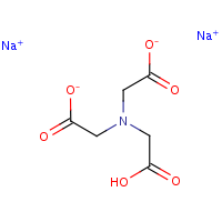 Disodium nitrilotriacetate formula graphical representation