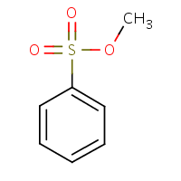 Methyl benzenesulfonate formula graphical representation