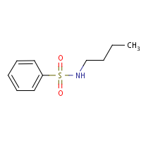 N-Butylbenzenesulfonamide formula graphical representation