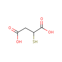 2-Thiomalic acid formula graphical representation