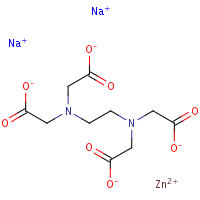 Disodium zinc EDTA formula graphical representation