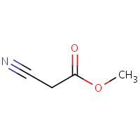 Methyl cyanoacetate formula graphical representation
