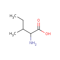 D-Isoleucine formula graphical representation