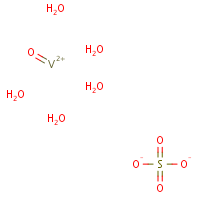 Vanadyl sulfate pentahydrate formula graphical representation