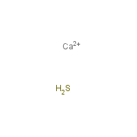 Calcium polysulfide formula graphical representation