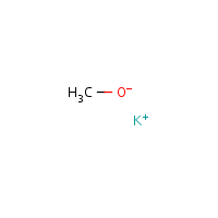 Potassium methylate formula graphical representation