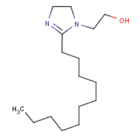 1-(2-Hydroxyethyl)-2-undecylimidazoline formula graphical representation