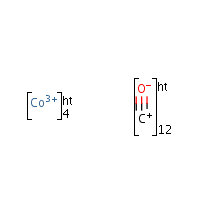 Tetracobalt dodecacarbonyl formula graphical representation