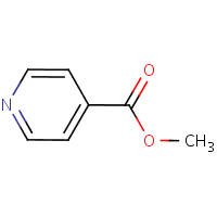 Methyl isonicotinate formula graphical representation