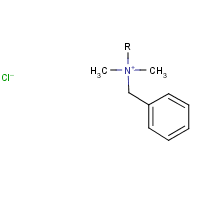 Benzalkonium chloride formula graphical representation
