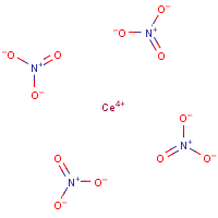 Ceric nitrate formula graphical representation