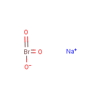 Sodium bromate formula graphical representation