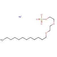 Diethylene glycol monolauryl ether sodium sulfate formula graphical representation