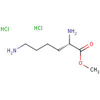 Methyl L-lysinate dihydrochloride formula graphical representation