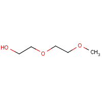 Diethylene glycol monomethyl ether formula graphical representation