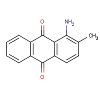 1-Amino-2-methylanthraquinone formula graphical representation