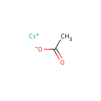 Cesium acetate formula graphical representation