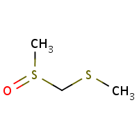 Methyl methylsulfinylmethyl sulfide formula graphical representation