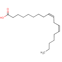 Linoleic acid formula graphical representation