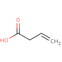 Vinylacetic acid formula graphical representation