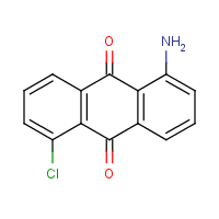 1-Amino-5-chloroanthraquinone formula graphical representation