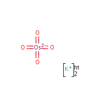 Potassium osmate(VI) formula graphical representation